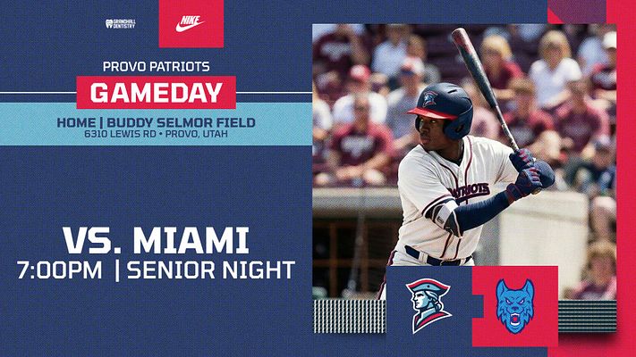 Dynamic gameday template featuring a large player image on the right, team logos and event details on the left with a blue and red color scheme, ideal for social media promotions.