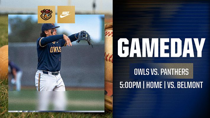 Template featuring player action shot on the left, with team logo and sponsor logo. Text on the right announces game details in bold, layered over a subtle background.