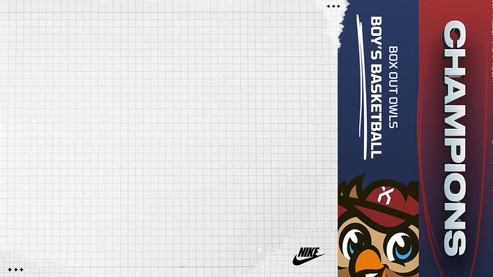 Multi-format champions template featuring a large photo area on the left for celebrating players, with a vertical sidebar on the right for text and team branding.