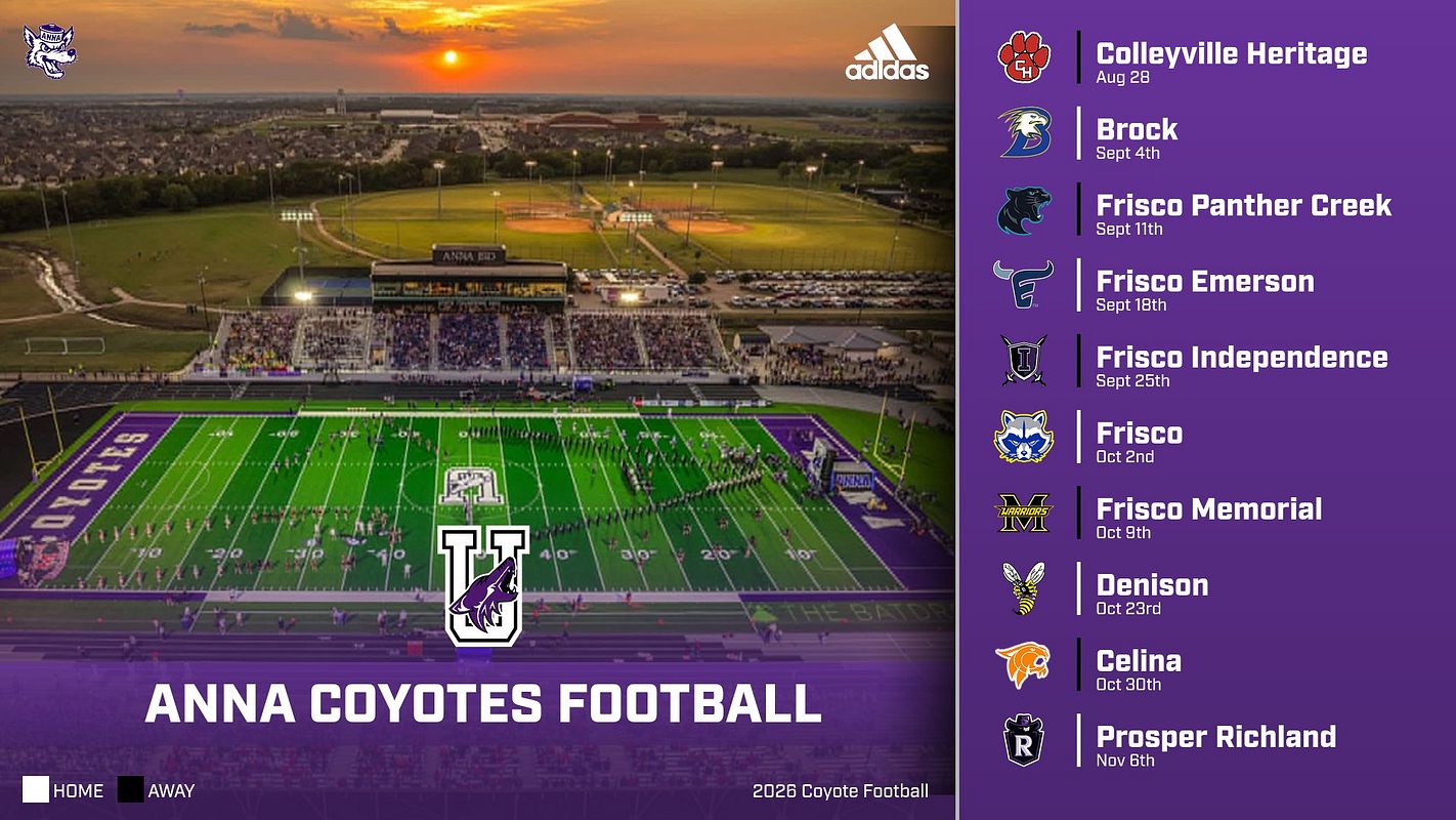 Real-world 12-Game Vertical Schedule graphic