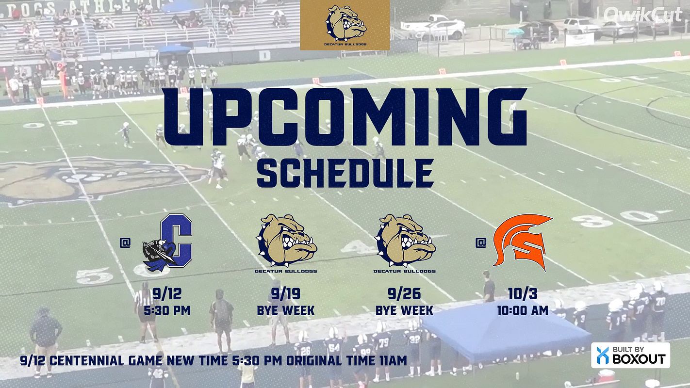 Real-world Upcoming Schedule-Motion graphic