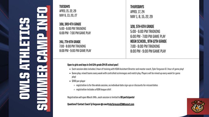 Information sheet template with purple burst design on left side, featuring bold white vertical 