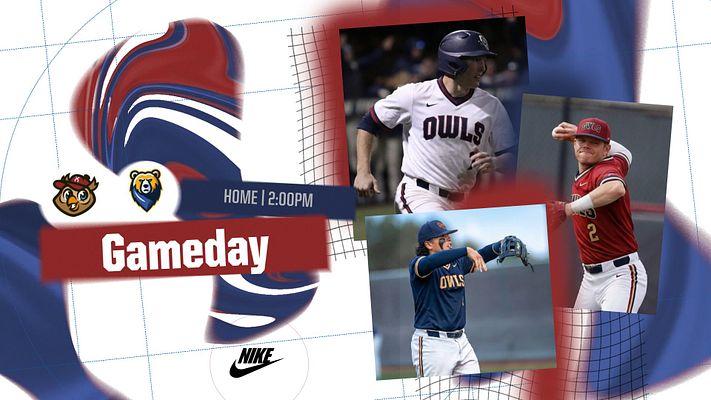 Multi-format gameday template featuring gradient warp design, three player photo areas, bold 'GAMEDAY' text in red, and Nike logo at the bottom. Suitable for various social media platforms.