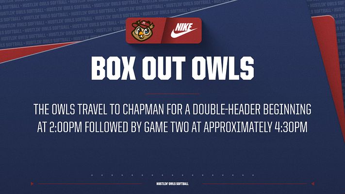 Multi-format social media template with a navy background, large bold text area for headlines, logo placement at the top, and space for event details below.