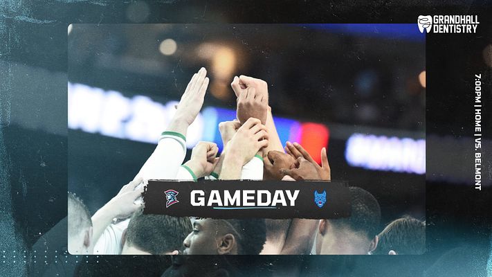 Multi-format gameday template with dark teal textured background, full-bleed team photo, bold black 'GAMEDAY' banner with team logo badges, and accent color streak design. Includes landscape, Instagram, and story format layouts.