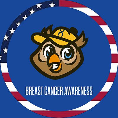 Square avatar template with bright magenta circular border on black background, featuring centered bulldog mascot illustration with blue collar detail and white text banner below for customizable messaging