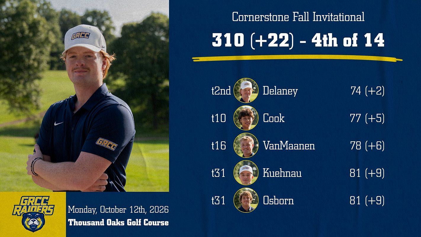 Real-world Golf Team Score/Results 1-7 graphic
