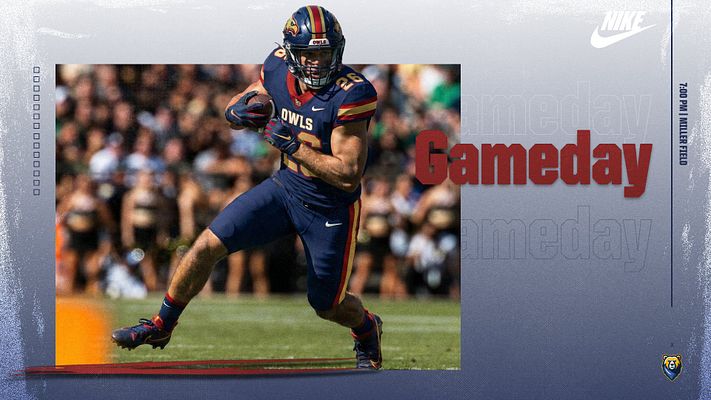 Multi-format gameday template featuring a gradient background, sports player action photo on the left, large text for "GAMEDAY" on the right, suitable for social media posts.
