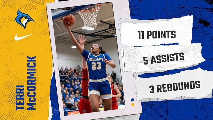 Player stats template with a torn paper design, featuring a central action photo on the right. Key stats displayed in a doodled style on the left with a blue and gold color scheme.
