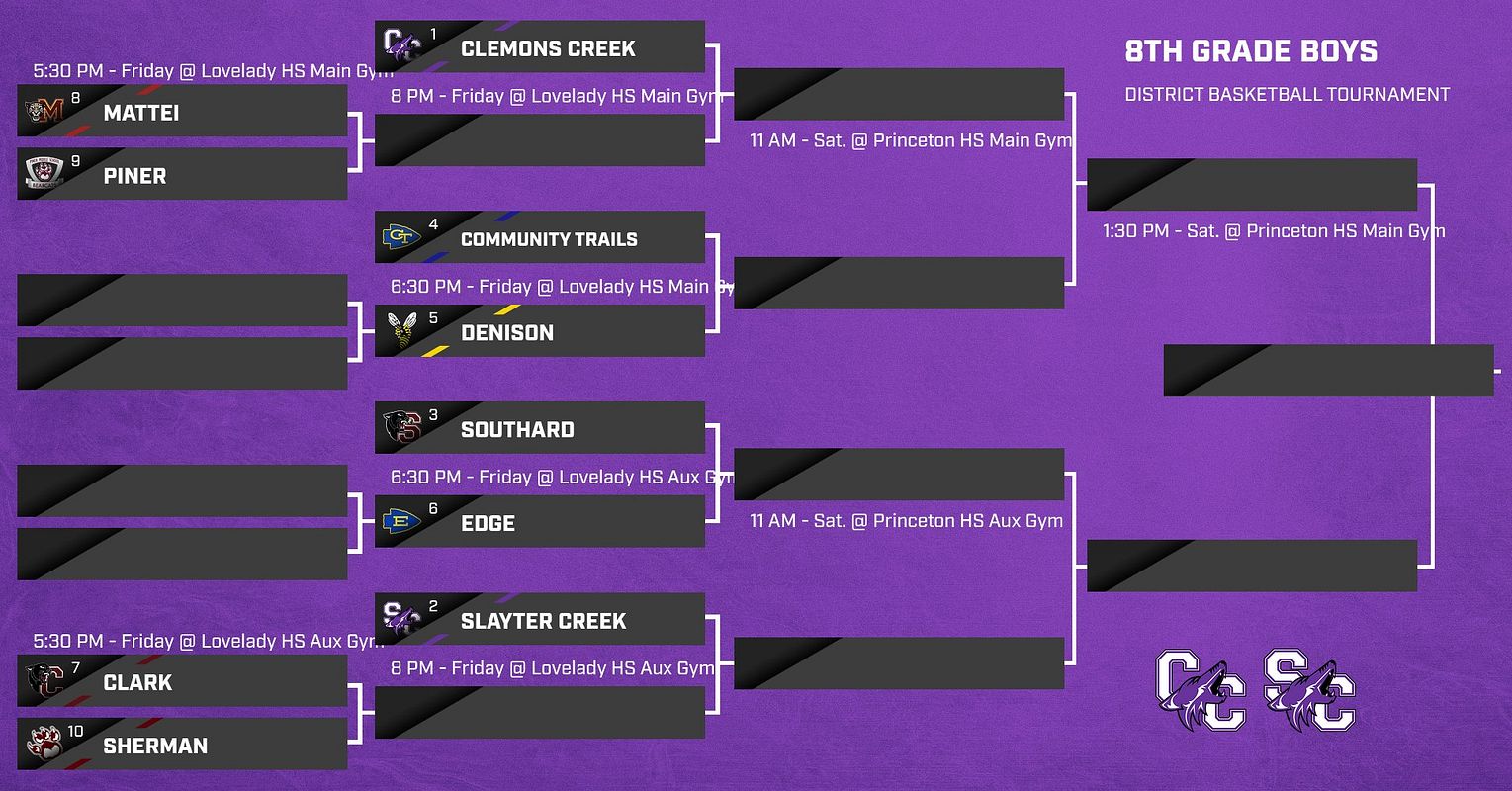 Real-world 12-Team Tournament Bracket graphic