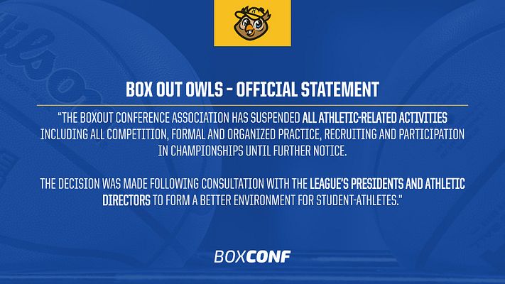 Official statement template featuring a dark blue background, large text area for the statement, team logo at the top, and space for a footer logo, designed for sports updates.