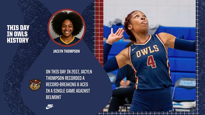 Multi-format story template featuring a player spotlight. Left includes circular photo area and title, right has text box for historical record details, with a navy and red color scheme.