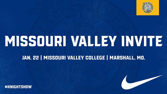 Wrestling template featuring blue background, bold white text for event title, date, and location. Includes logo in top corner and space for hashtag. Designed for game day announcement.