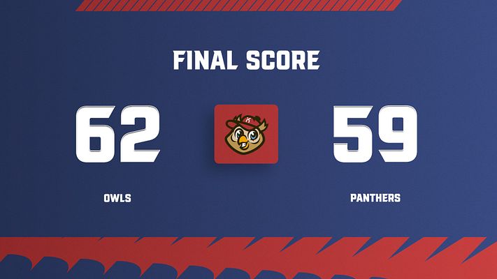 Score update template with a bold design featuring a player image on the right, scores 2-1 displayed centrally, and team logos on the left with a clean, sporty look.