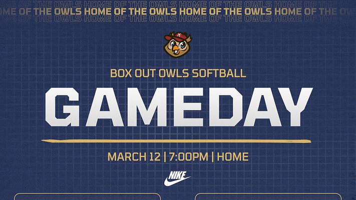Game day template with navy blue background, centered team logo, gold and white text layout including large 'GAMEDAY' headline, team name and event details, three-format design for landscape, Instagram, and story dimensions