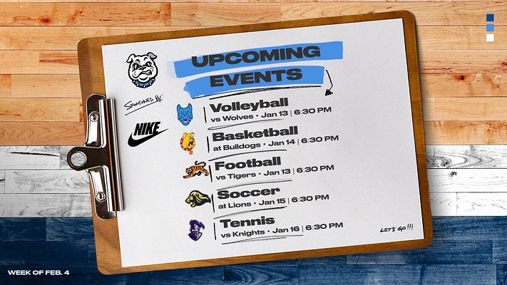 Upcoming Schedule (Clipboard)