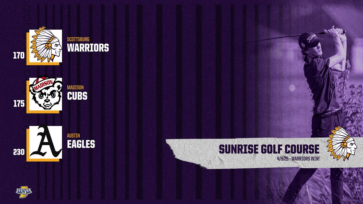 Real-world Golf Team Score/ Results 1-5 graphic