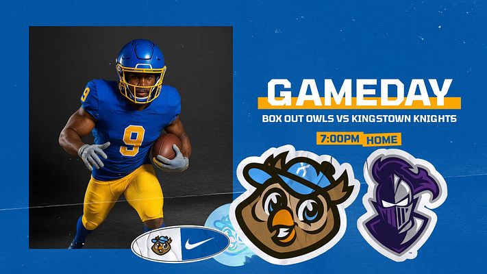 Game day motion template in landscape format with customizable sticker-style elements and animated effects for sports graphics