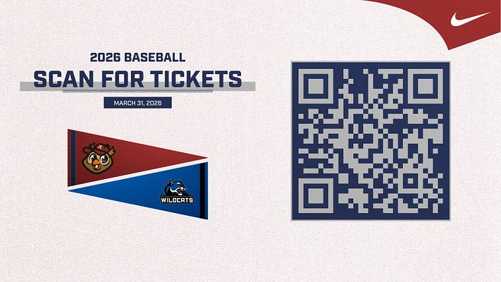 QR code template with heritage navy and gold color scheme, featuring large scannable QR code on right, event text and team logo on left, designed for ticket promotions across multiple formats including landscape and story sizes