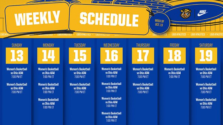 Multi-Format Week Ahead Schedule