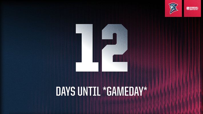 Countdown template with bold frosted glass numbers and bold text, featuring gradient background with vertical light effects, logo areas top right, multi-format layout for landscape and social media posting