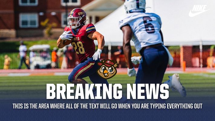 Multi-format teaser template featuring a dynamic image of a player in action, bold 'BREAKING NEWS' text at the top, with space for announcement details below in an engaging layout.