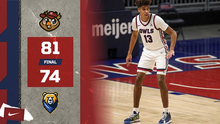 Score template with dual team logos, final score display on textured left side, and player photo on right wearing basketball uniform. Designed for landscape, Instagram, and Story formats.