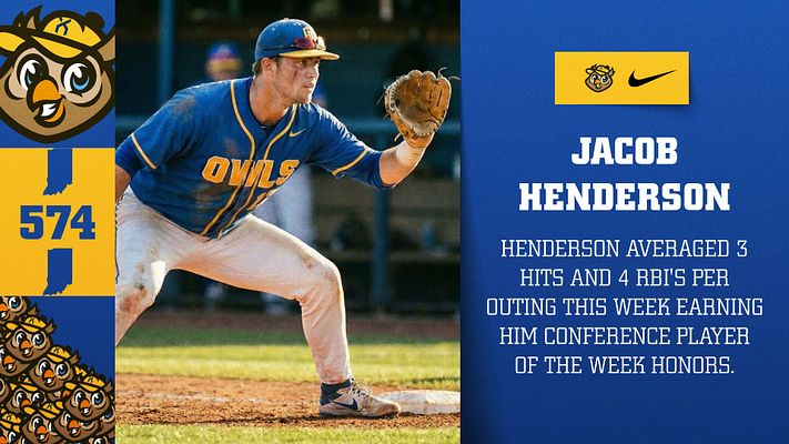Player spotlight template with branded quilt design featuring team logo, player photo on left, name and stats text on right, blue and gold color scheme. Designed for social media formats across Instagram, Stories, and landscape.