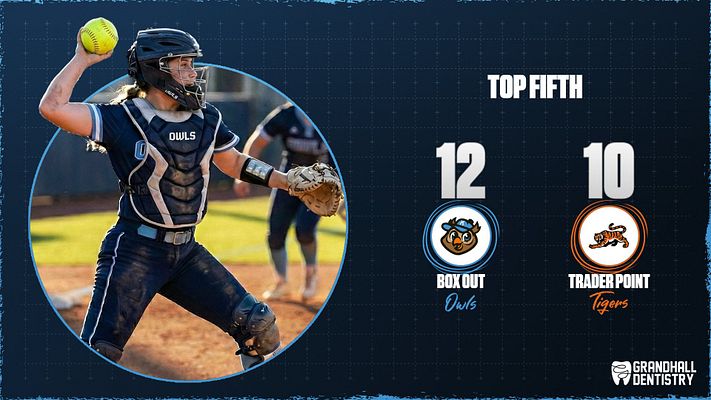 Score update template with scribble design featuring circular player photo on left, two large score numbers with team logos and names on right, dark background, and multi-format layout for social media sharing